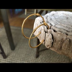 Julie Vos 24 kt gold plated hoops